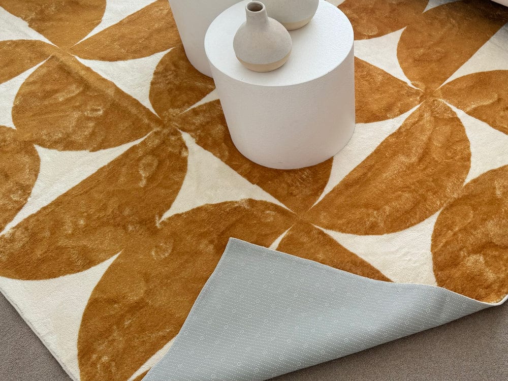 almere gold and ivory geometric washable rug almere gold and ivory geometric washable rug