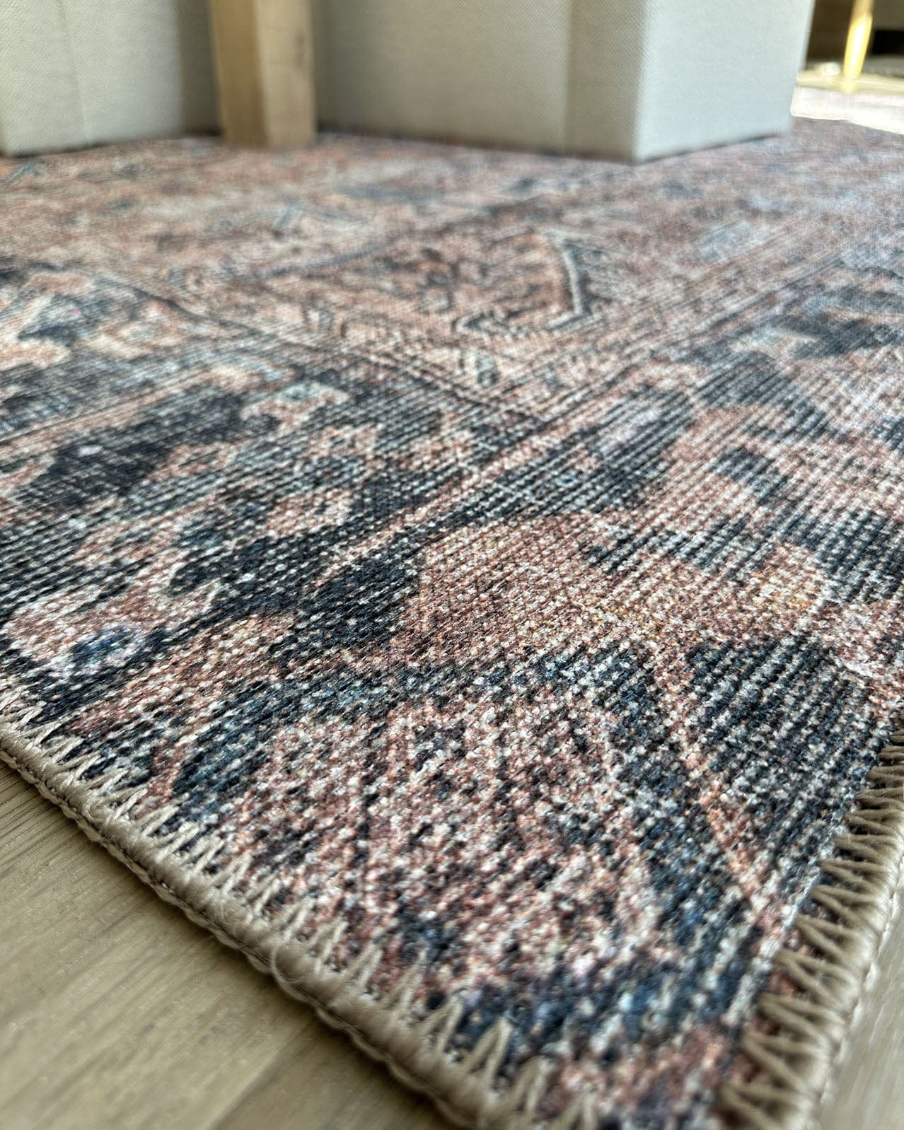 anyel brown and blue traditional distressed washable rug*no returns unless faulty anyel brown and blue traditional distressed washable rug*no returns unless faulty