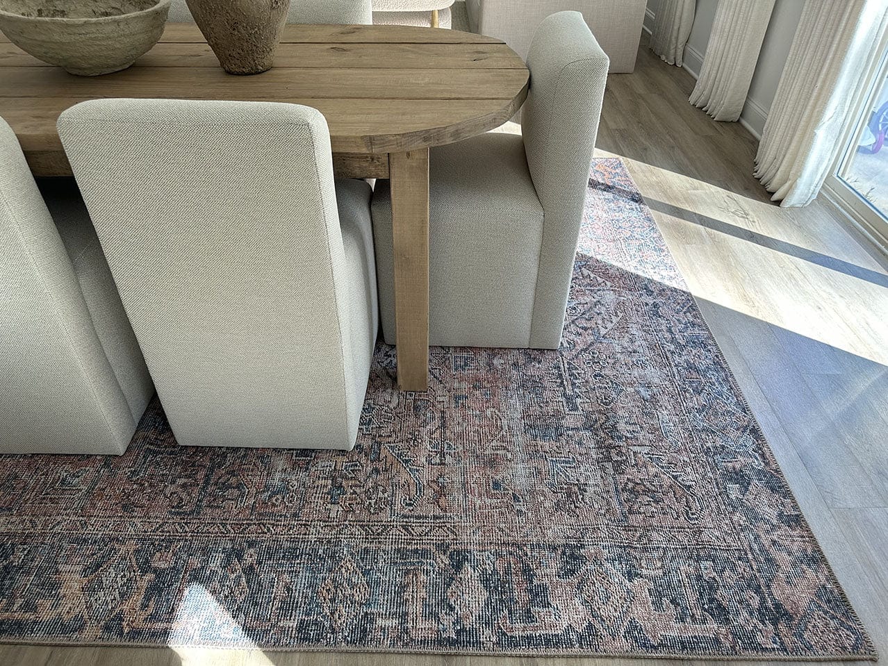anyel brown and blue traditional distressed washable rug*no returns unless faulty anyel brown and blue traditional distressed washable rug*no returns unless faulty