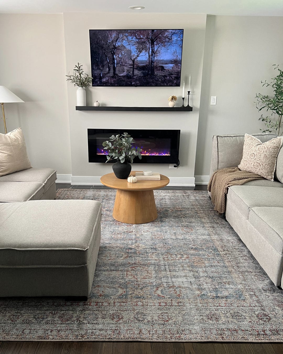 sorra blue and brown traditional distressed washable rug sorra blue and brown traditional distressed washable rug